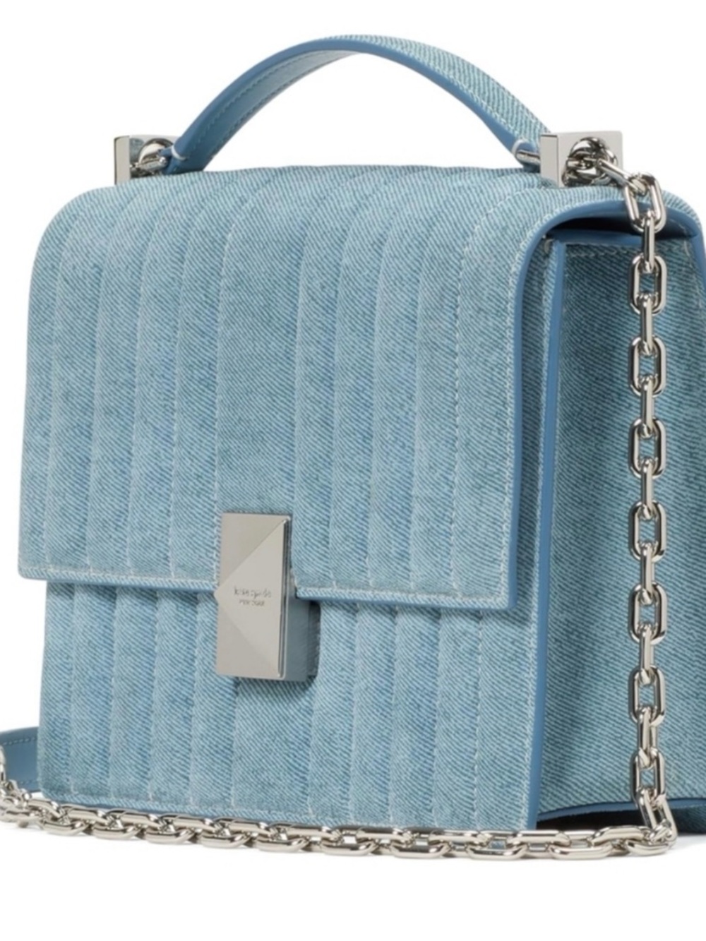 Kate Spade Deco Quilted Suede Shoulder/ Crossbody Bag -NWT - Picture 2 of 15